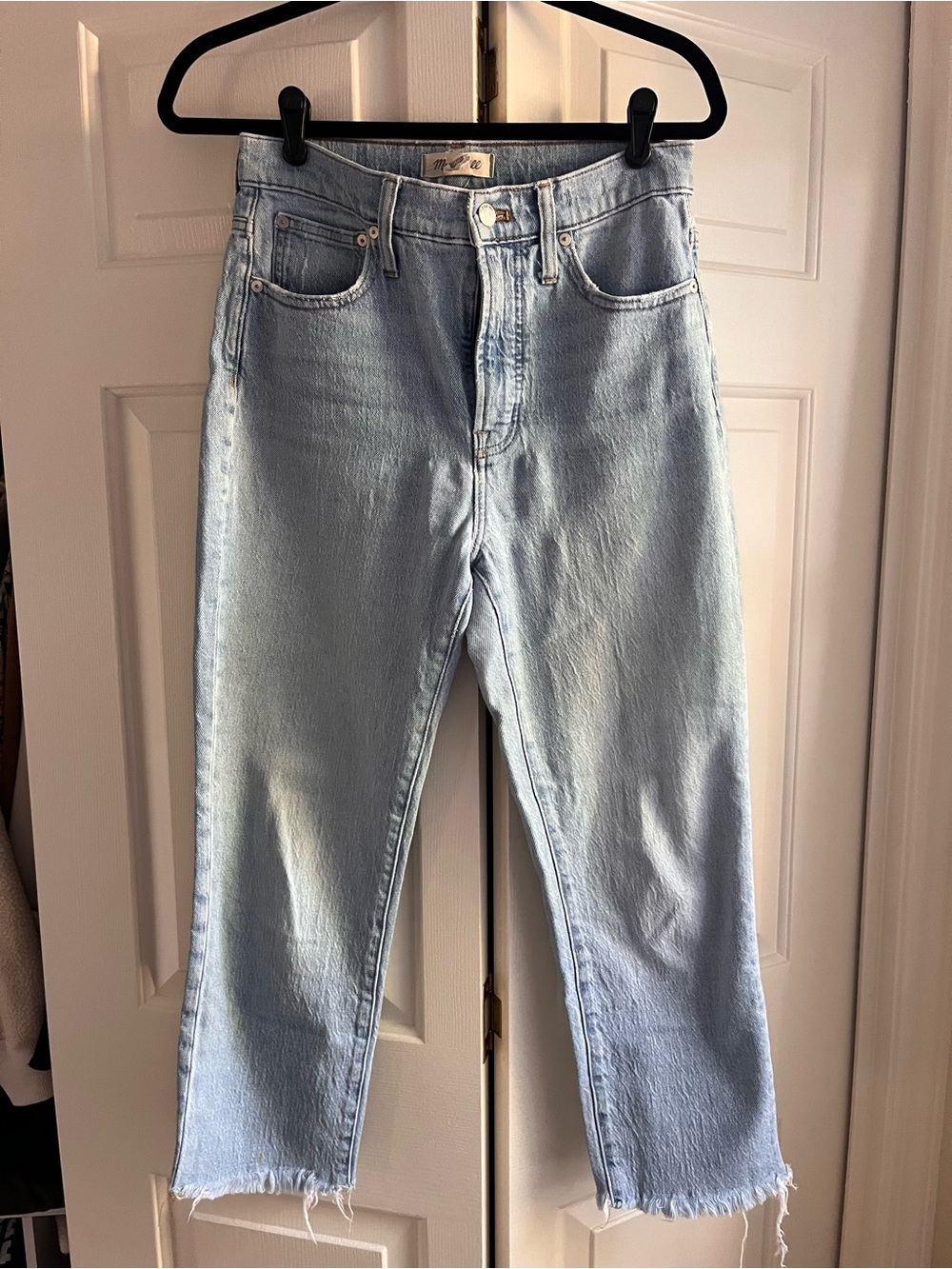 Madewell Light Blue High-Rise Cropped Jeans